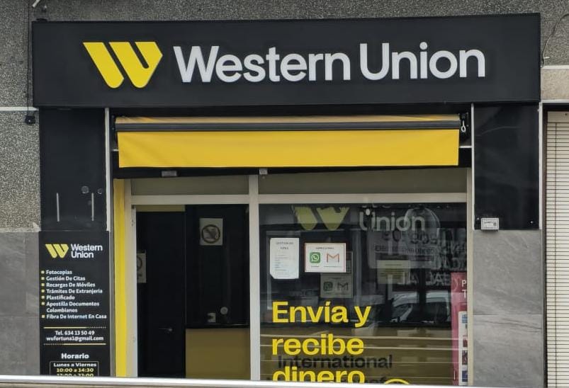 Fachada de la tienda Western Union